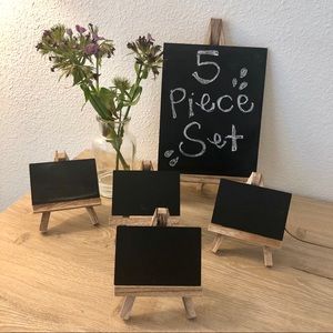 5 Piece Chalkboard Set